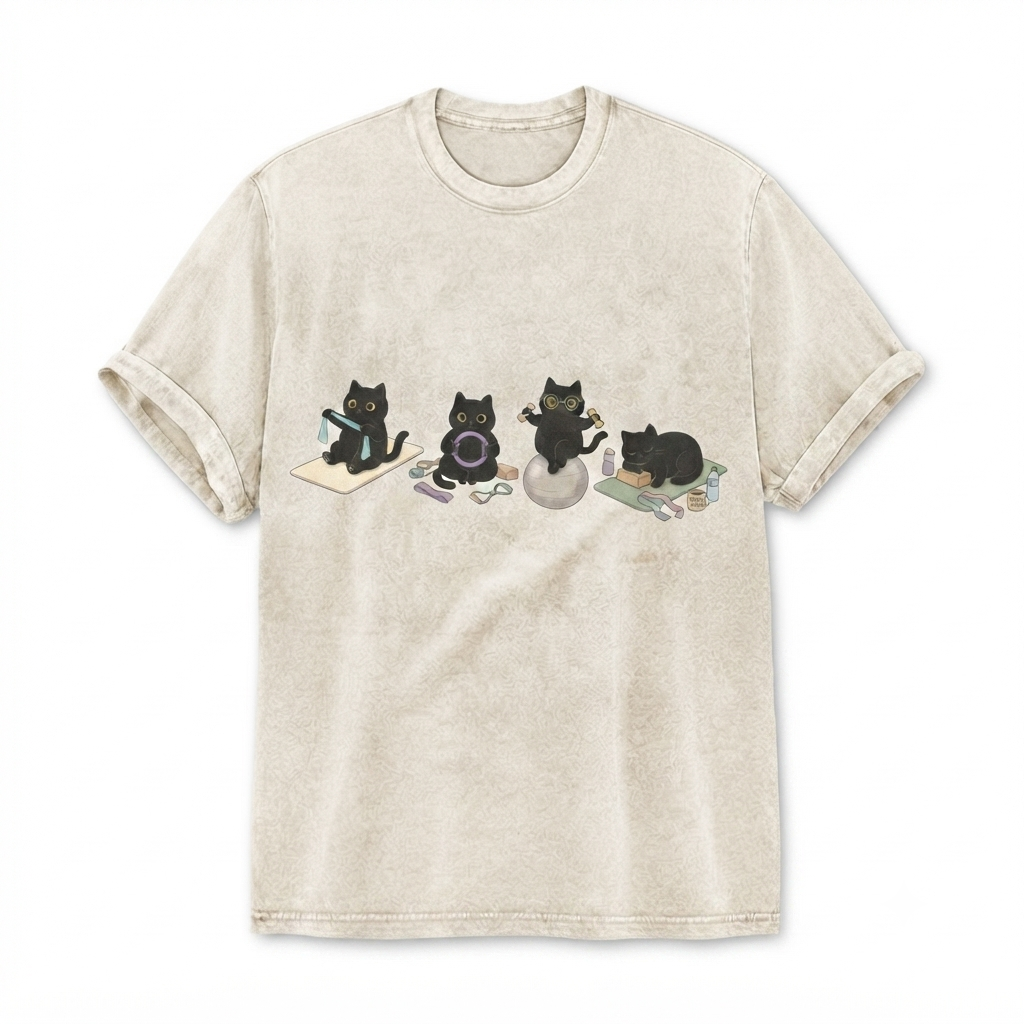 Black Cat Pilates T-Shirt