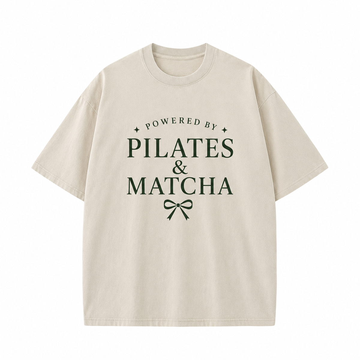 Powered By Pilates & Matcha Washed T-Shirt