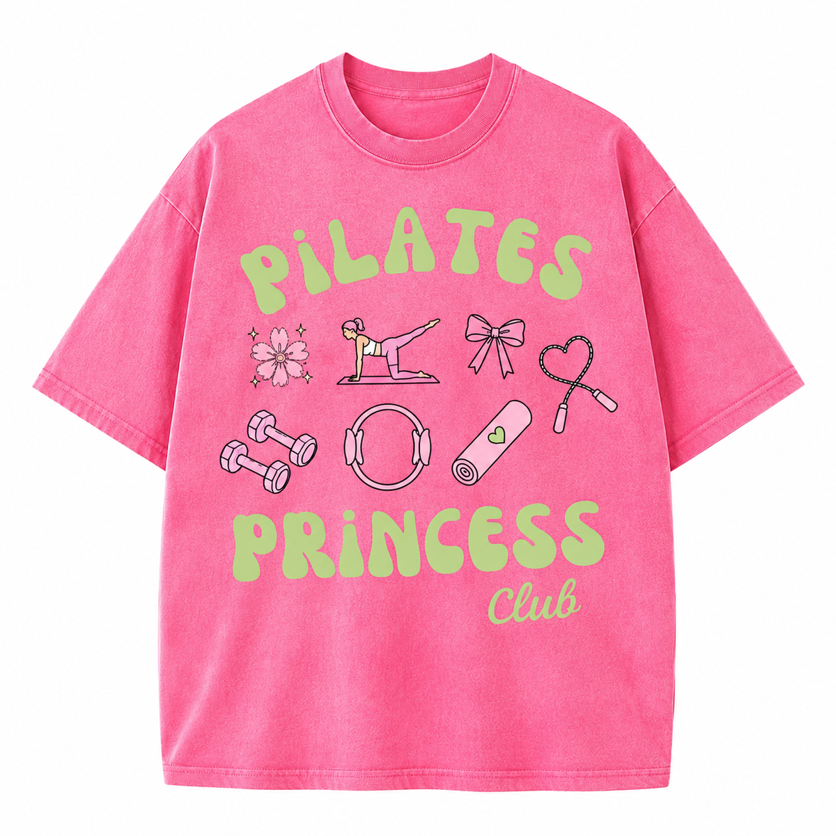 Pilates Princess Club Washed T-Shirt